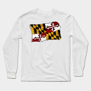 Maryland Flag Long Sleeve T-Shirt